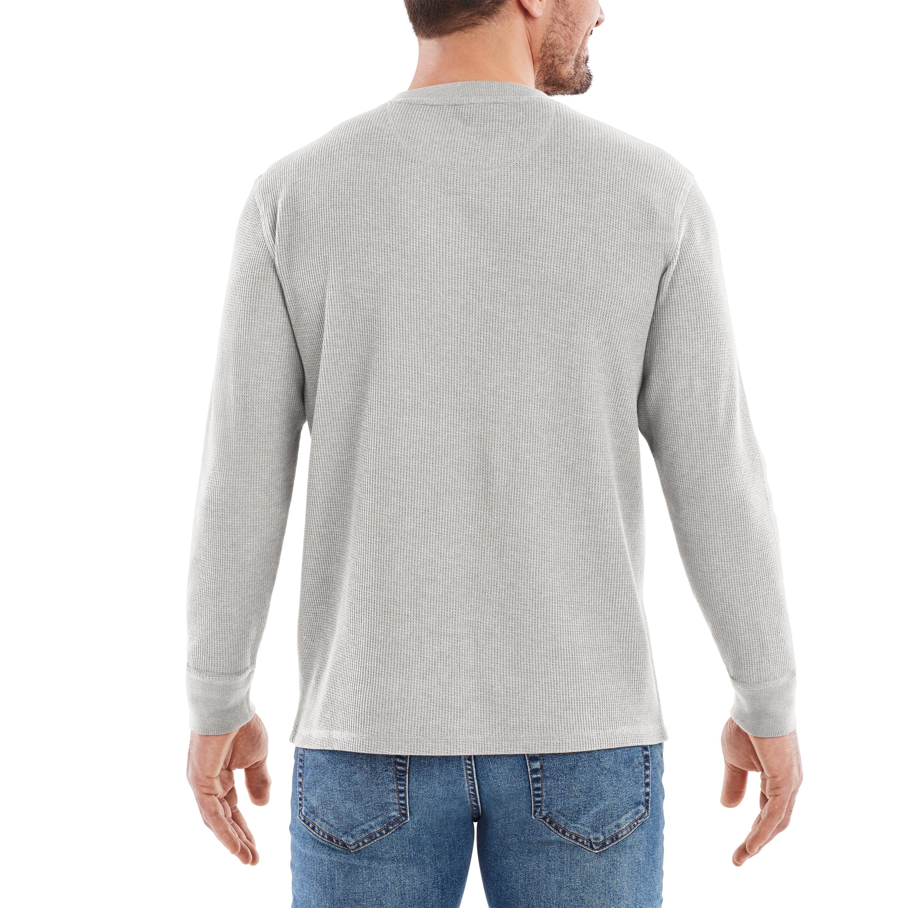 Waffle Knit Thermal Crewneck Shirt