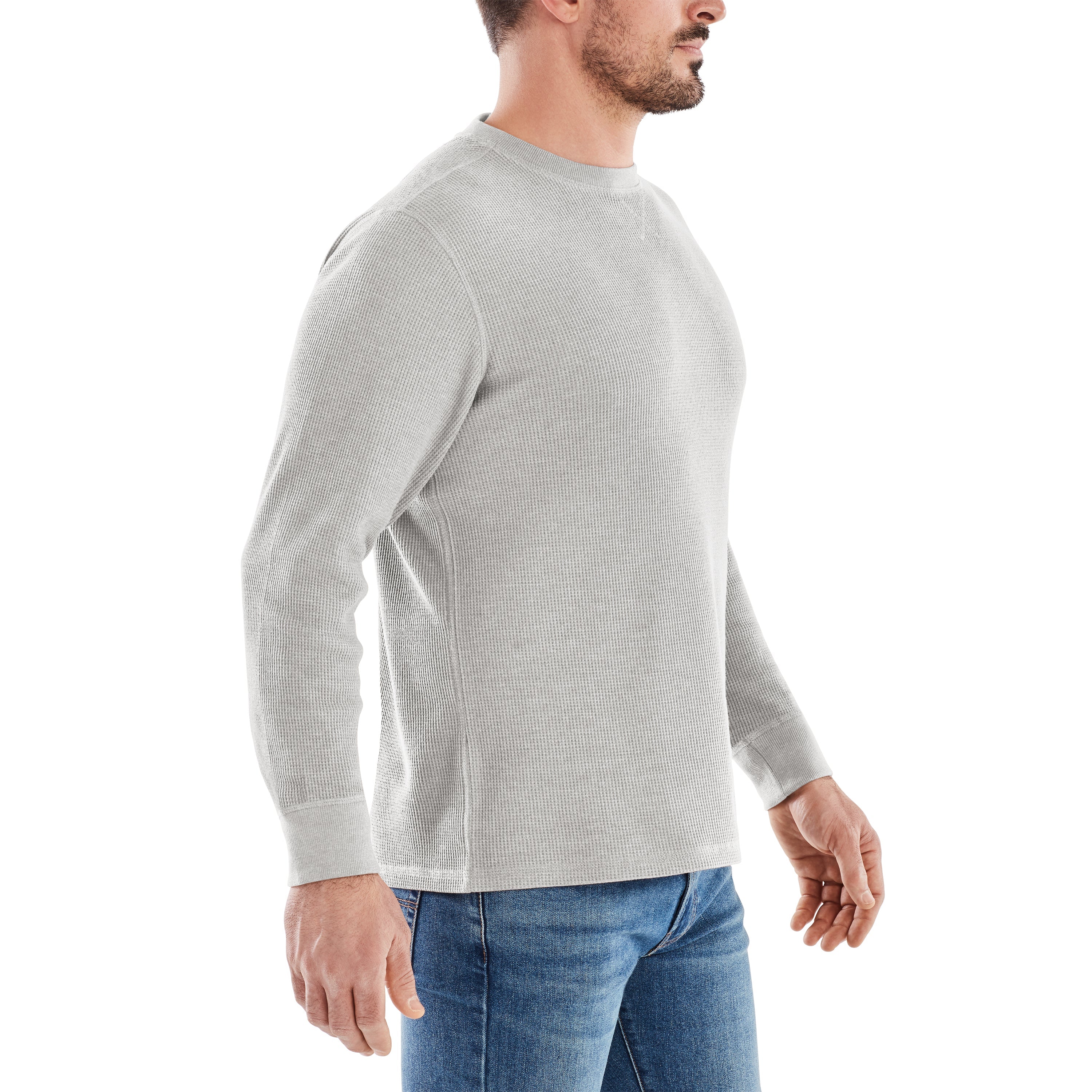 Waffle Knit Thermal Crewneck Shirt