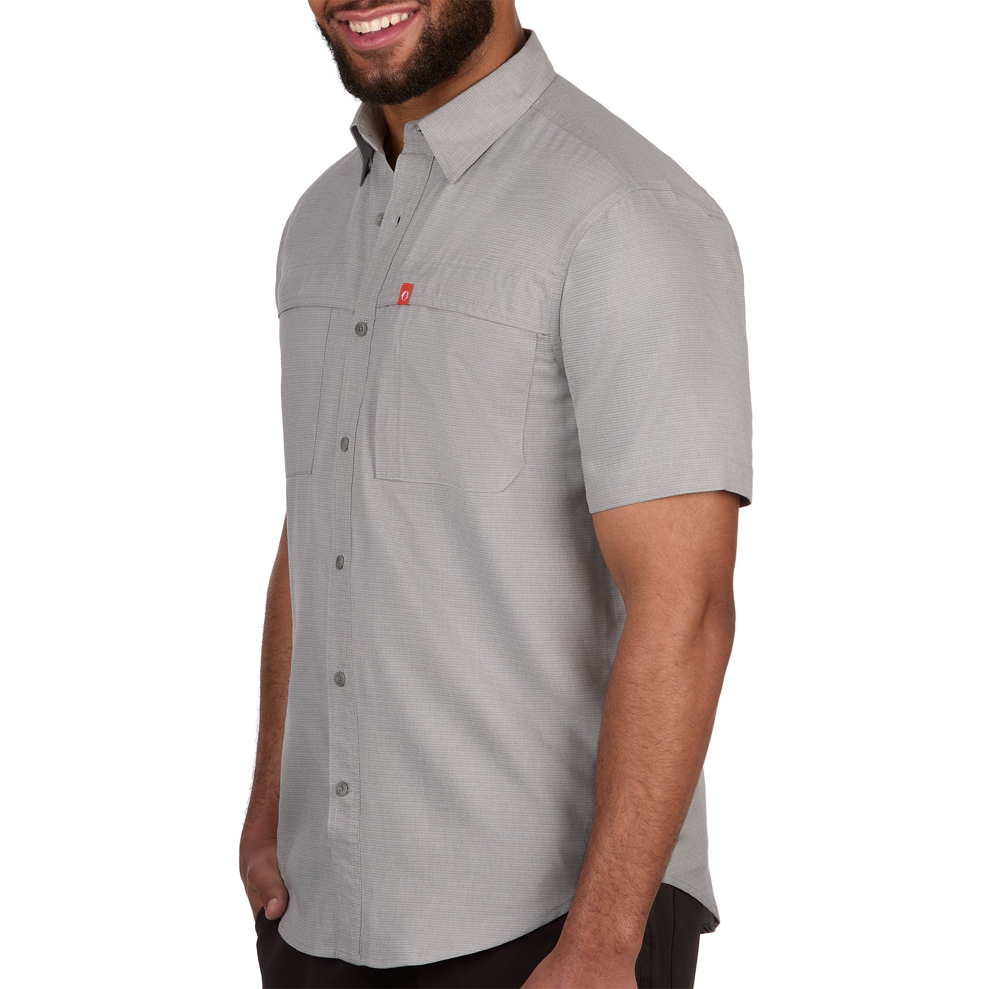 Gradient Stripe Short Sleeve Guide Shirt