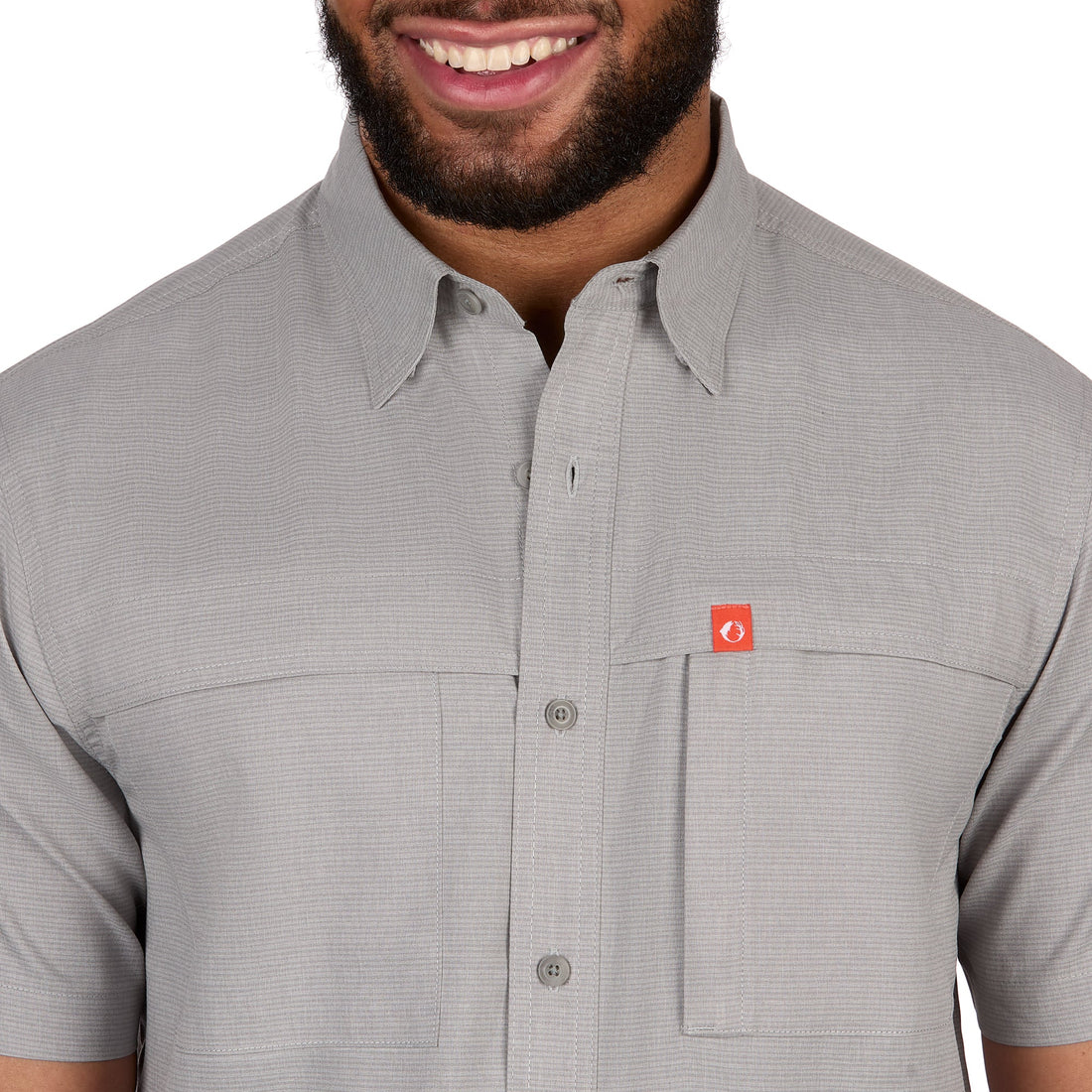 Gradient Stripe Short Sleeve Guide Shirt