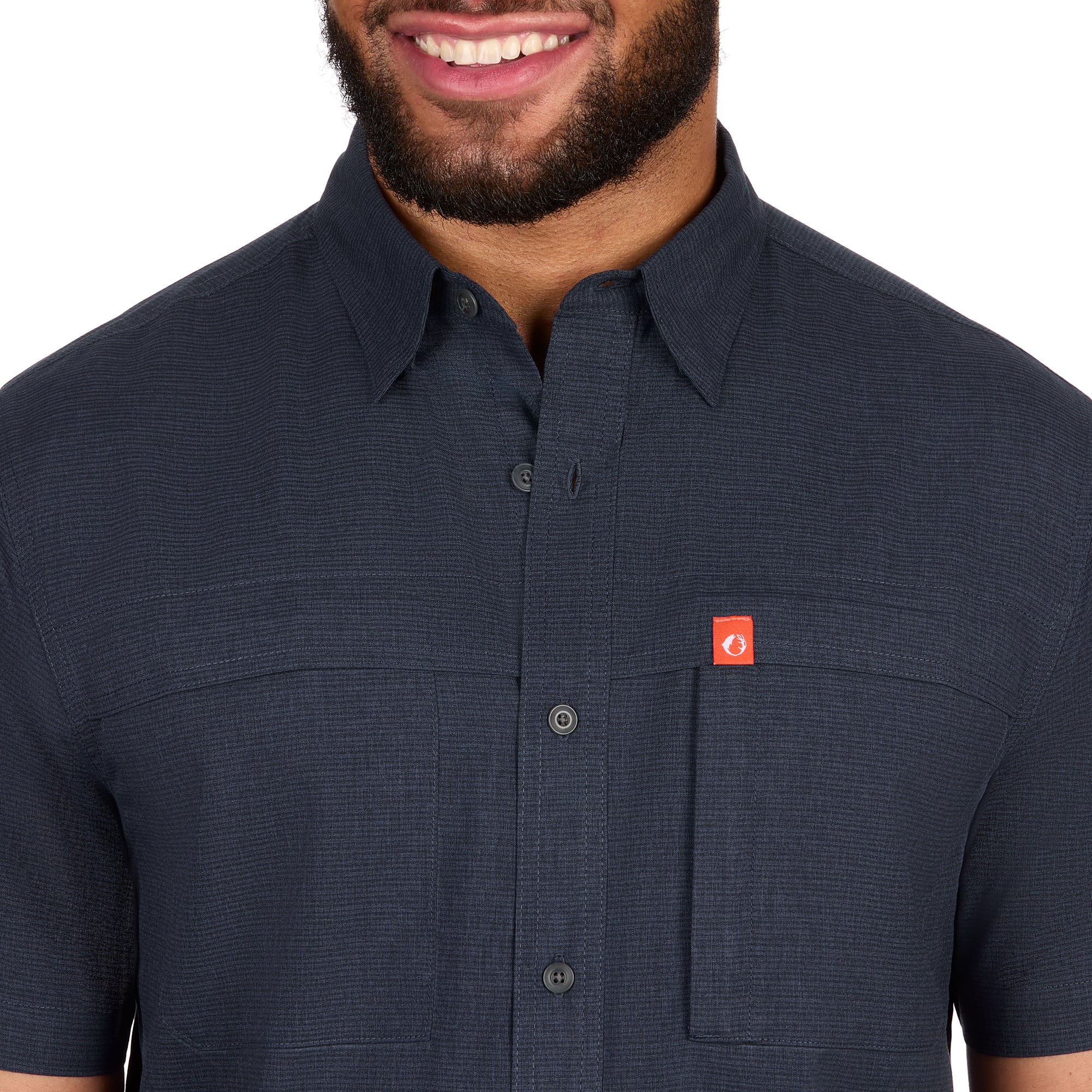 Gradient Stripe Short Sleeve Guide Shirt