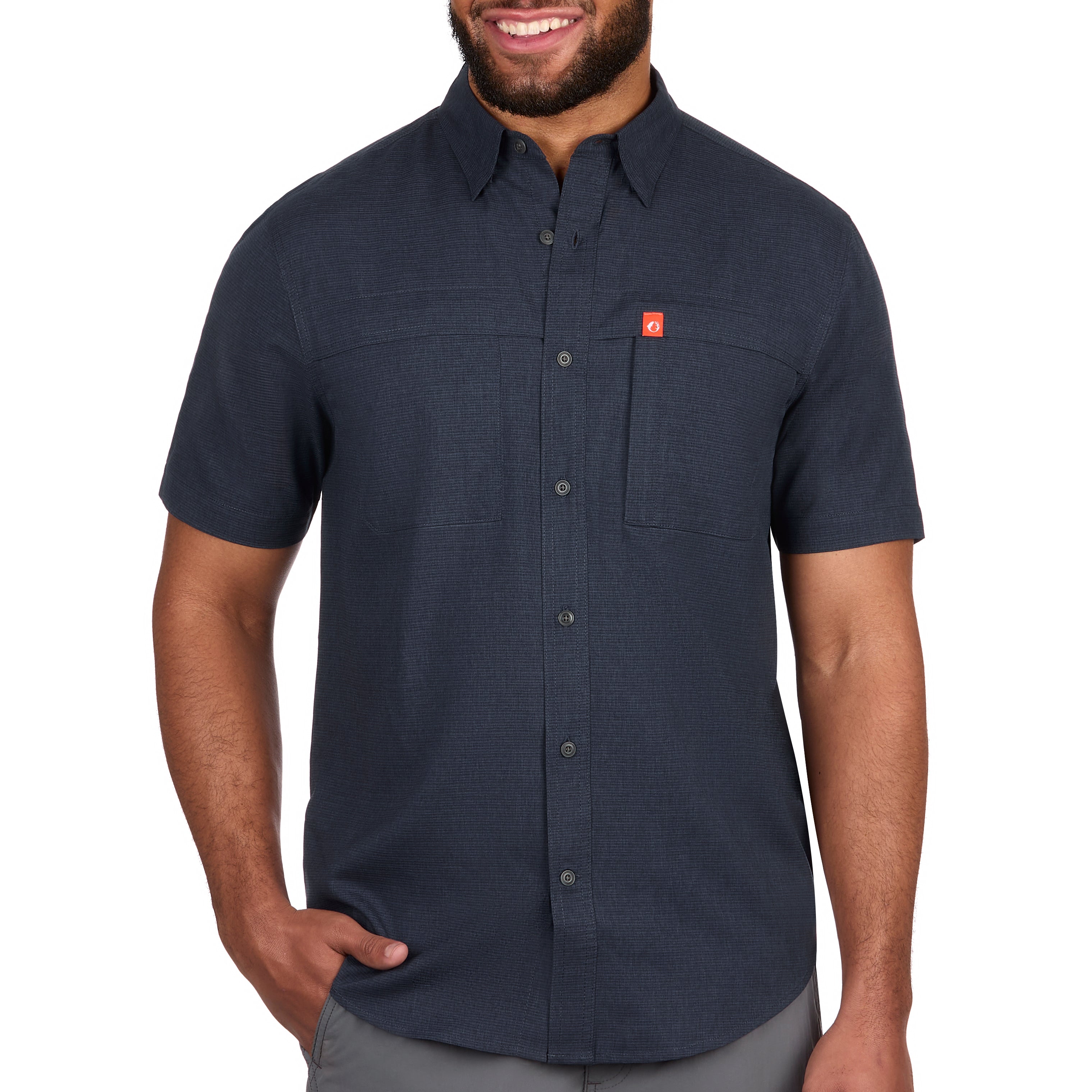 Gradient Stripe Short Sleeve Guide Shirt