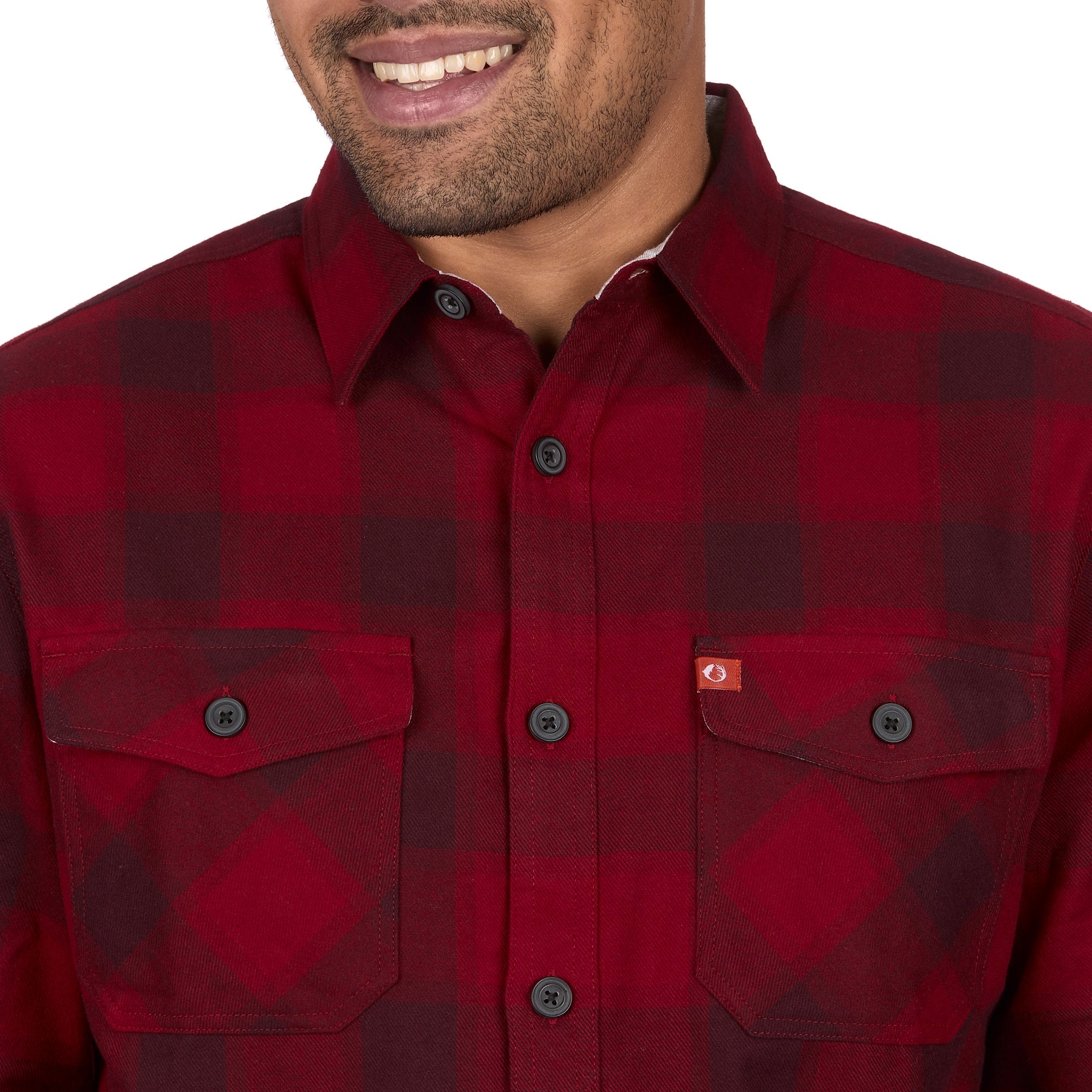 Heavyweight Flannel Shirt with Flap Pockets
