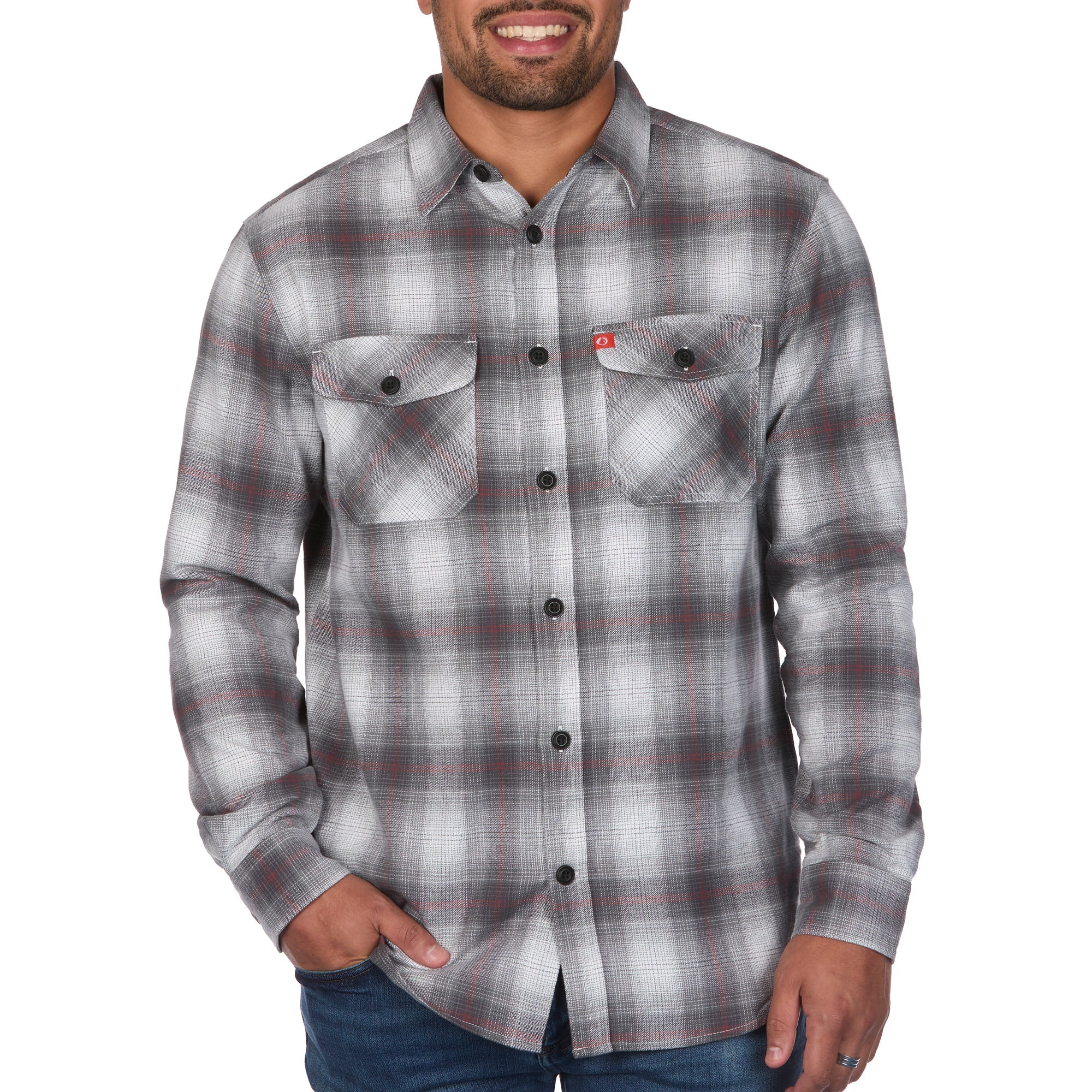 Heavyweight Flannel Shirt with Flap Pockets