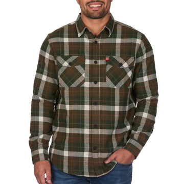 Heavyweight Flannel Shirt with Flap Pockets