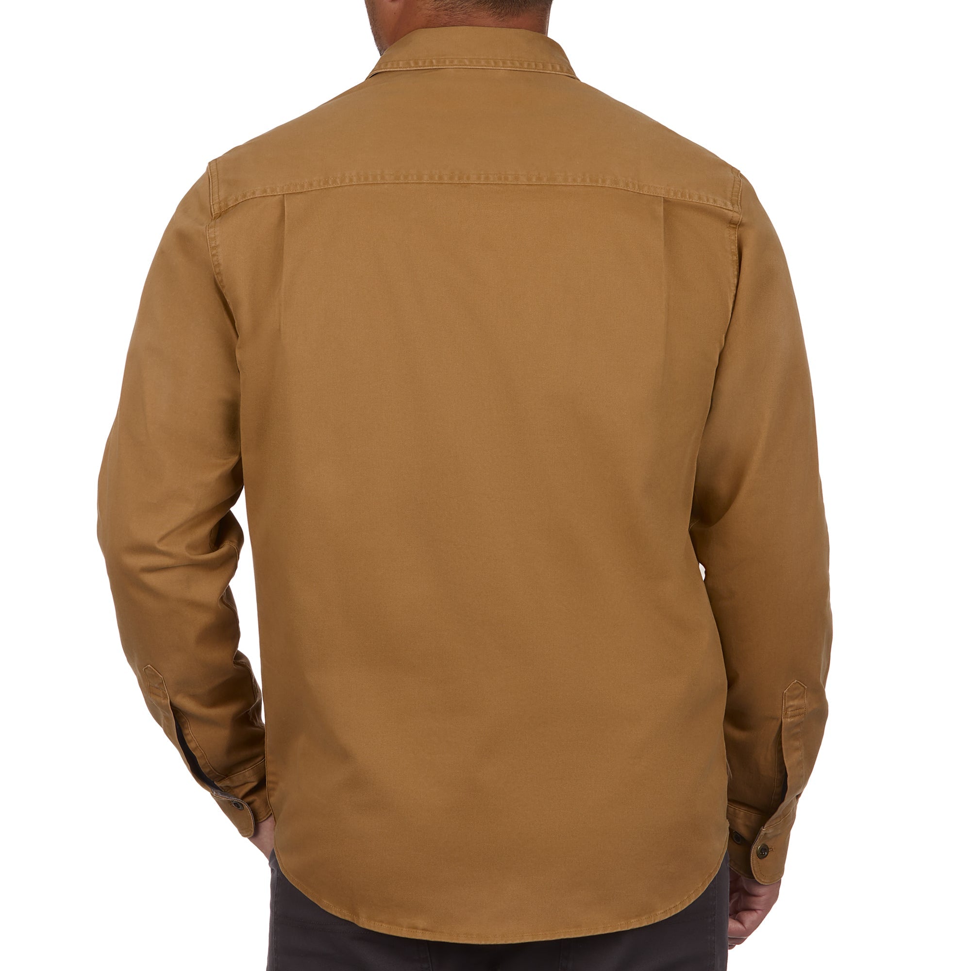 Long-Sleeve Stretch Twill Work Shirt