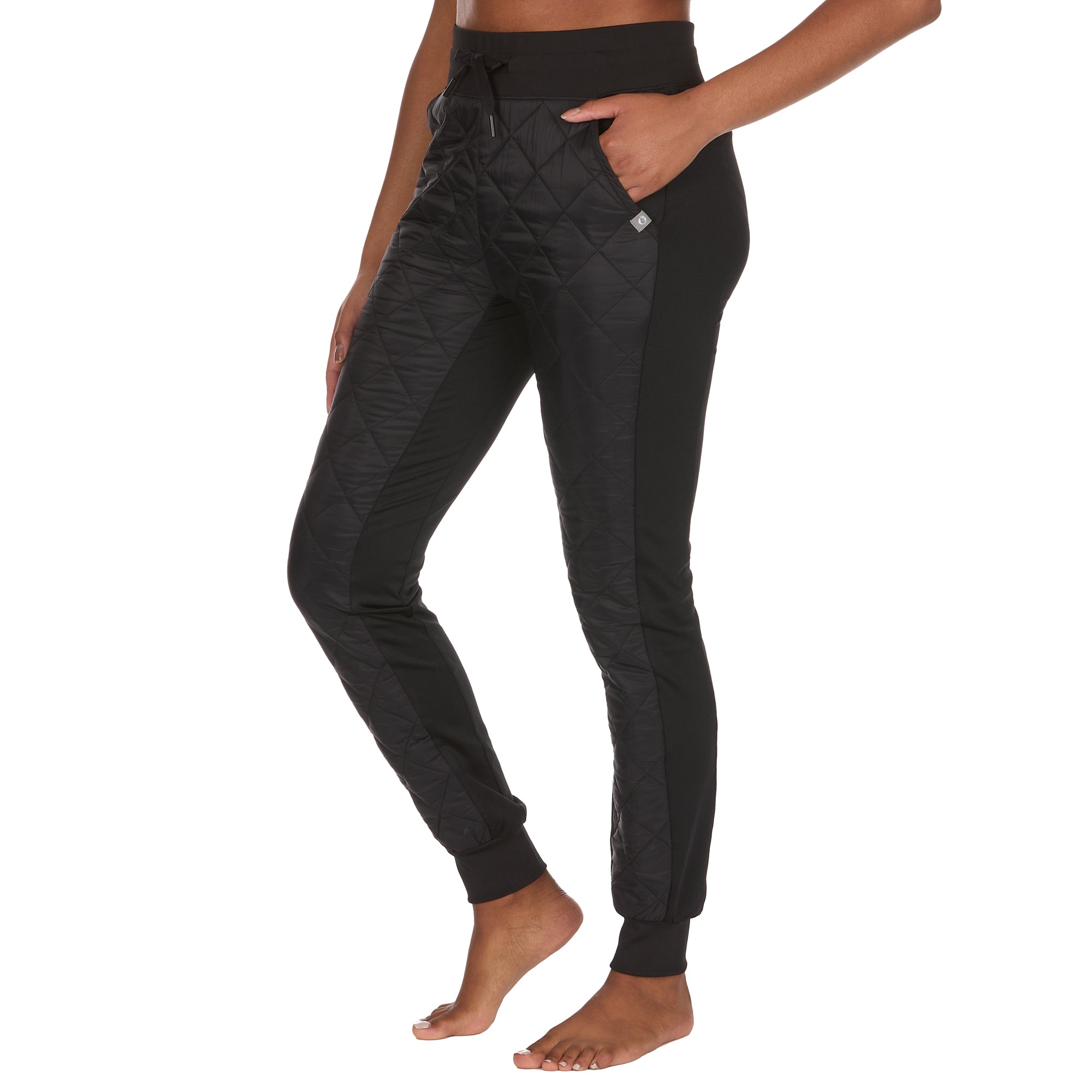 Women's High Rise Quilted Front Joggers