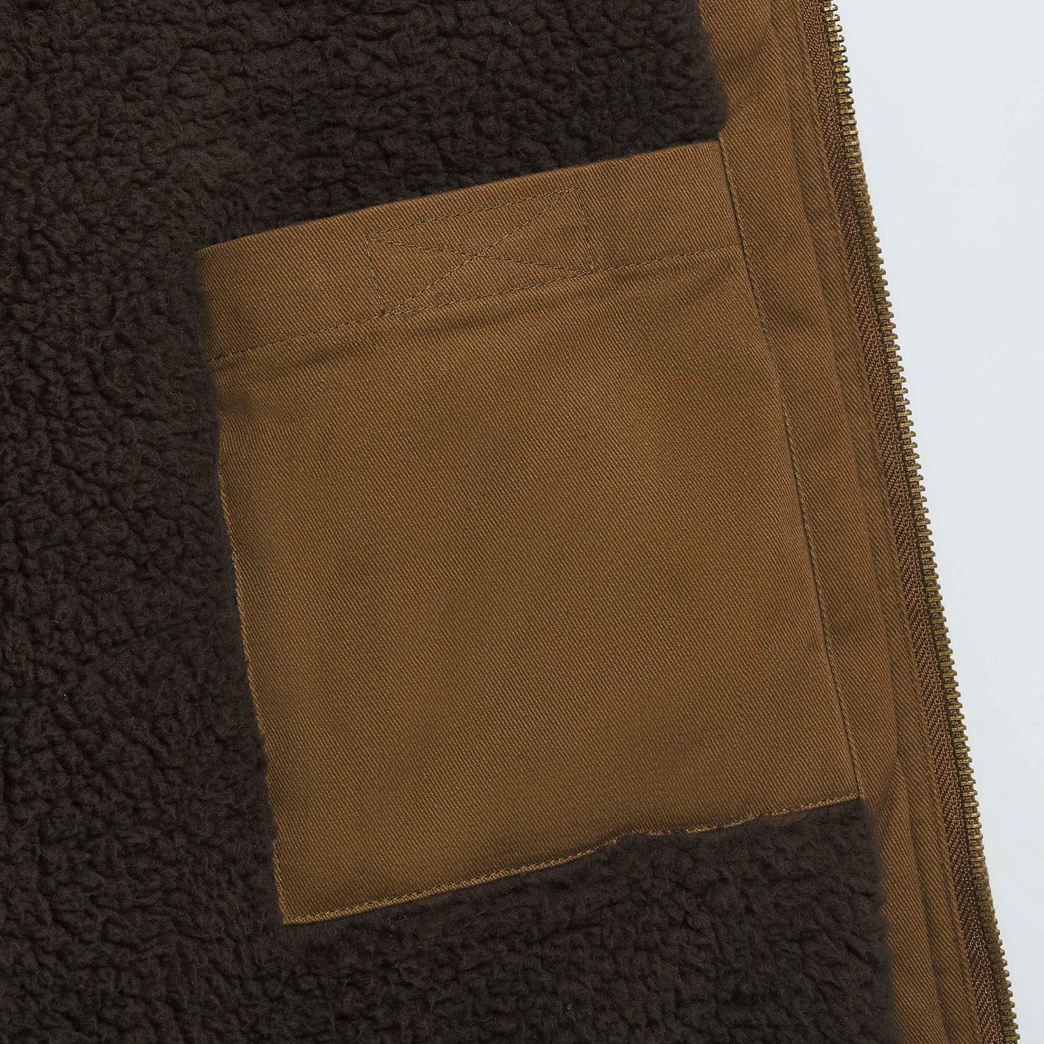 Solid Sherpa Lined Twill Vest