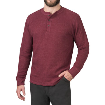 Waffle Henley Long Sleeve Shirt