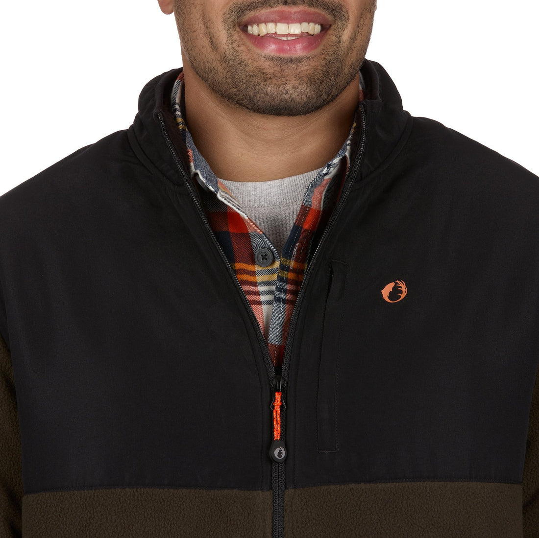 Sherpa Bonded Polar Fleece Full-Zip Jacket