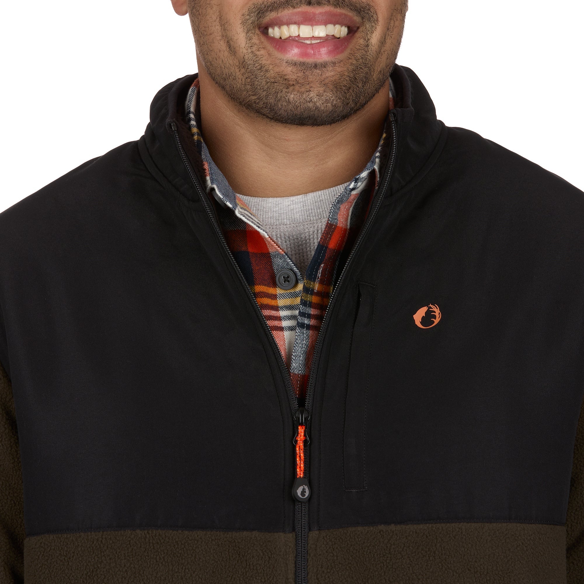 Sherpa Bonded Polar Fleece Full-Zip Jacket