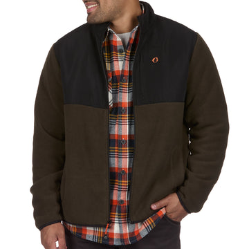 Sherpa Bonded Polar Fleece Full-Zip Jacket