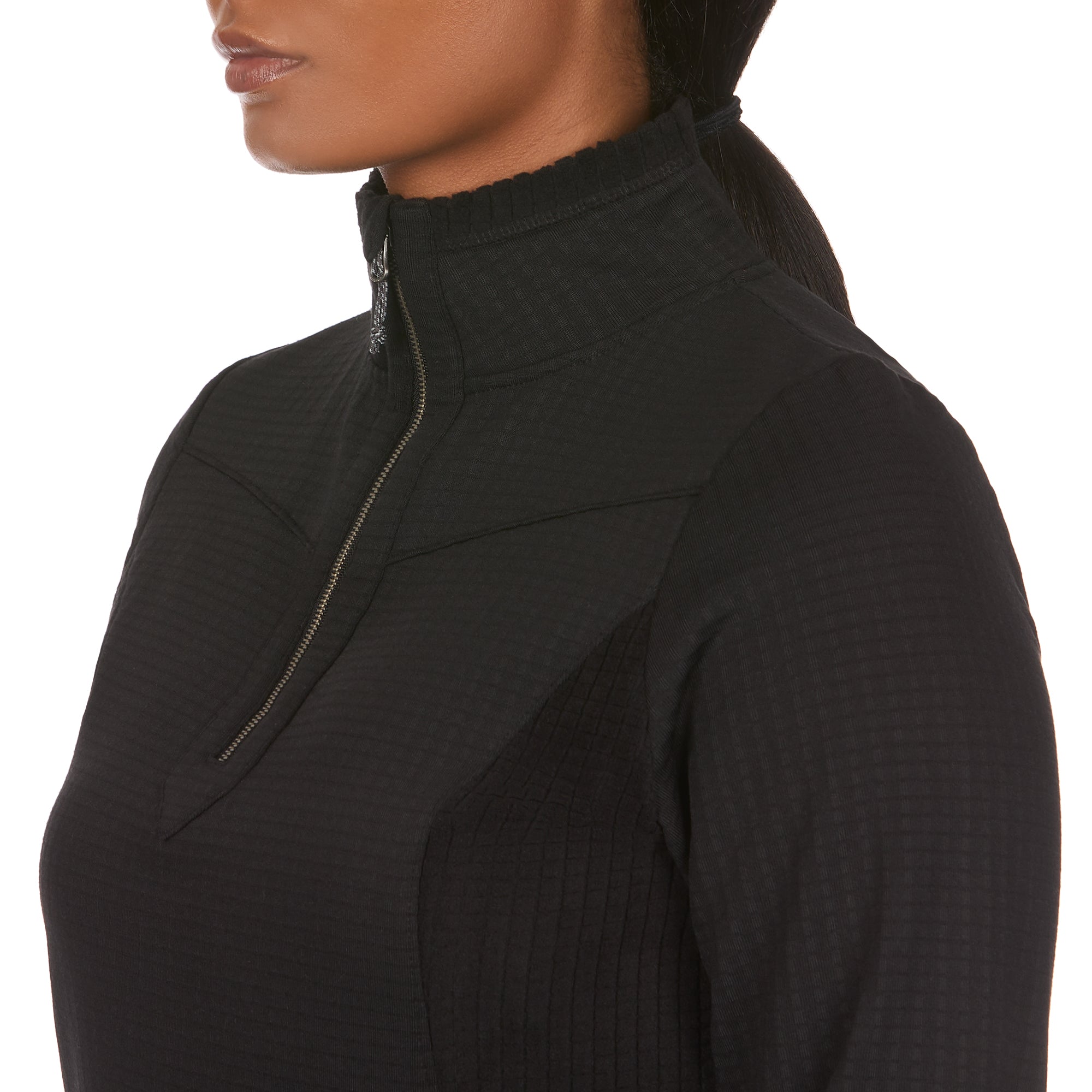 Women's Quarter-Zip Mock Neck Sweater