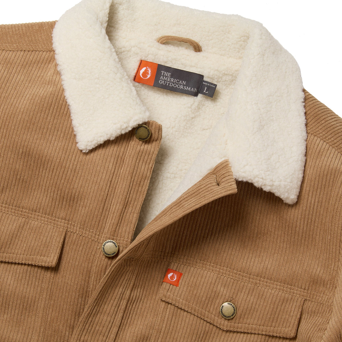 Faux Sheepskin Lined Corduroy Trucker Jacket