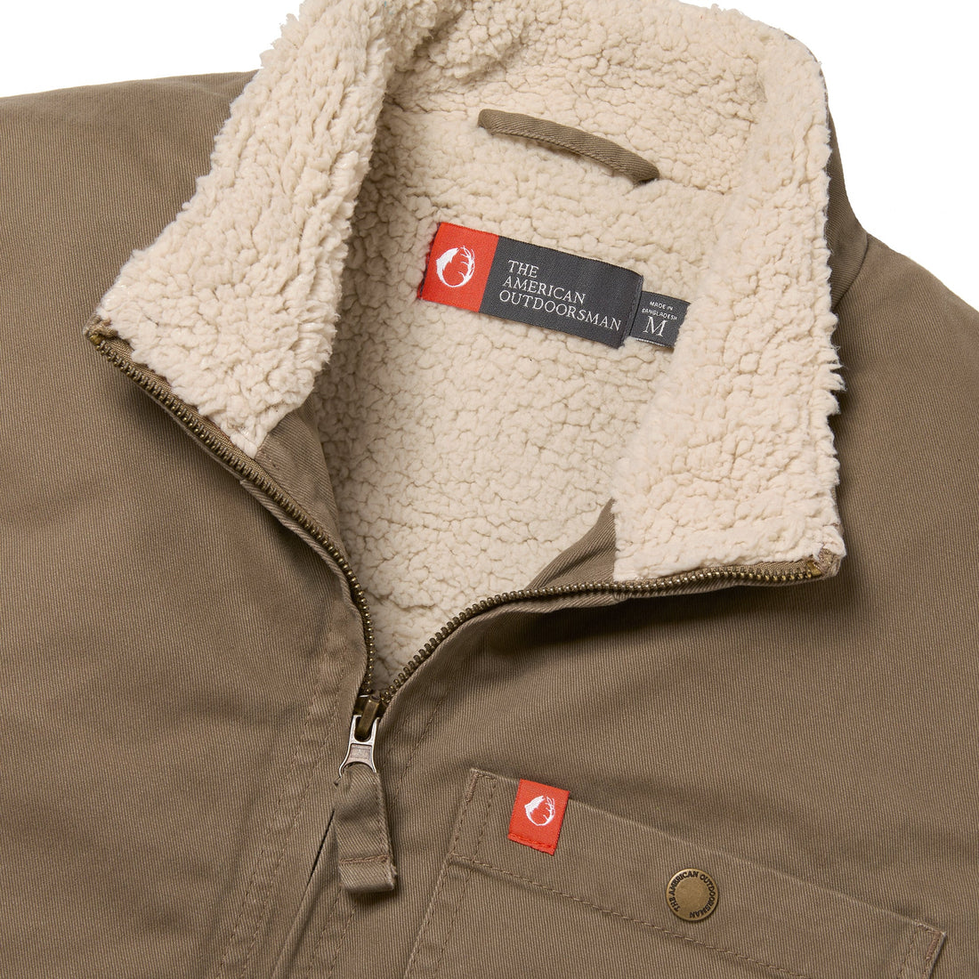 Solid Sherpa Lined Twill Vest