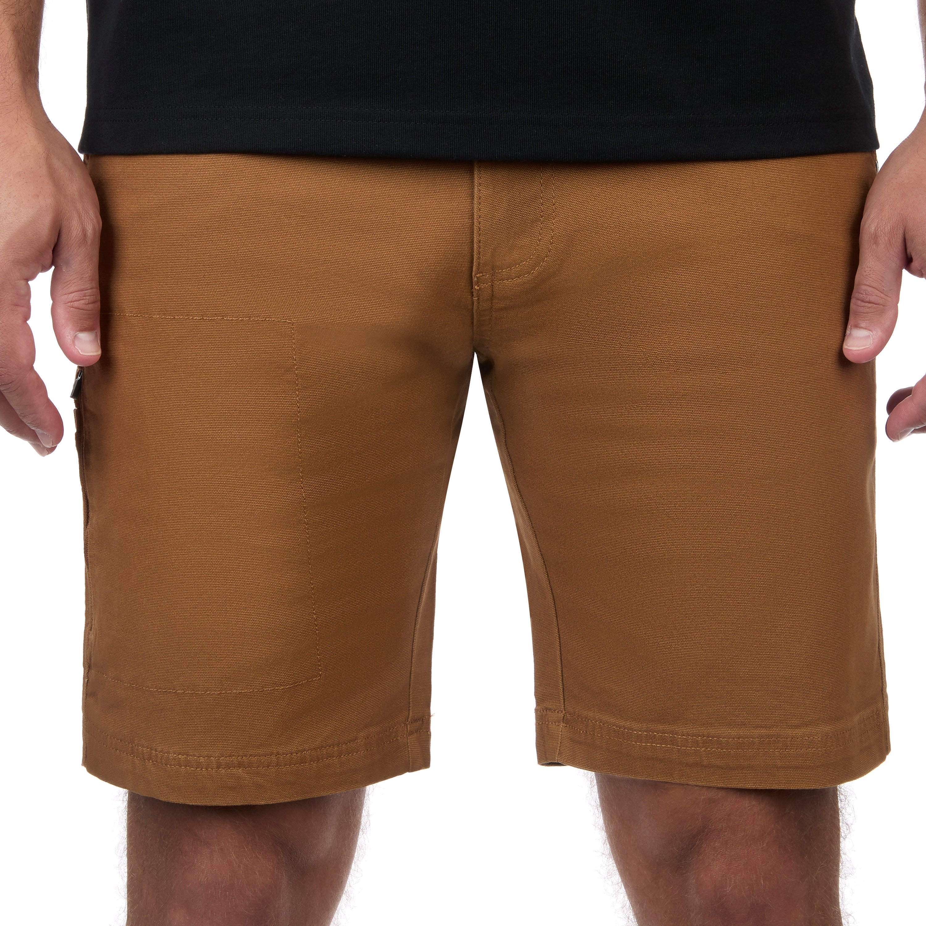 Stretch Cotton Canvas Shorts