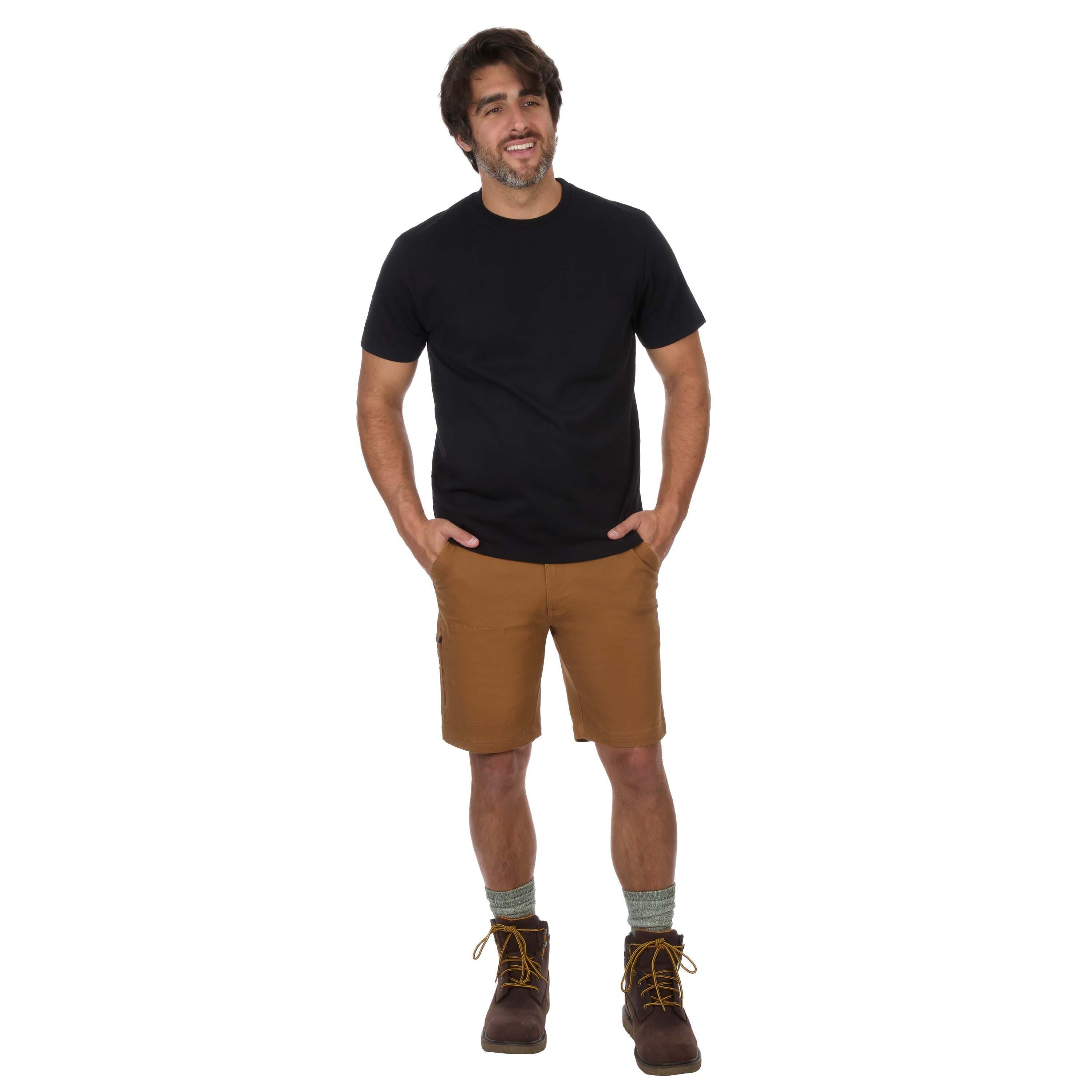 Stretch Cotton Canvas Shorts