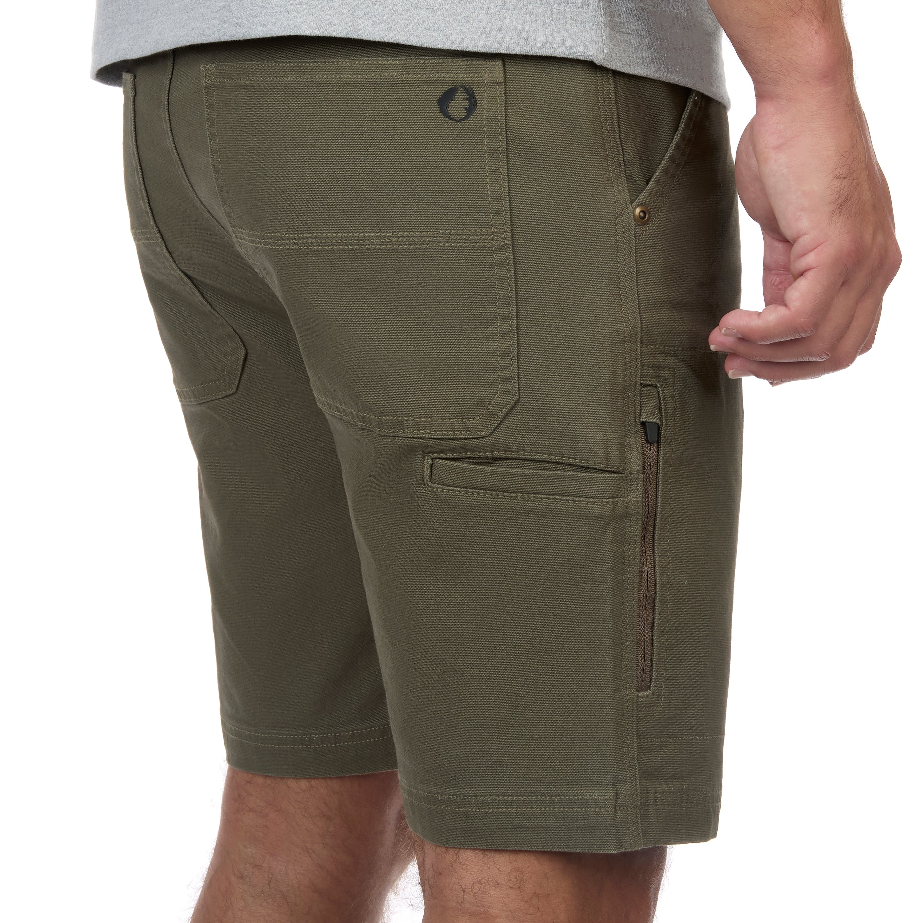 Stretch Cotton Canvas Shorts
