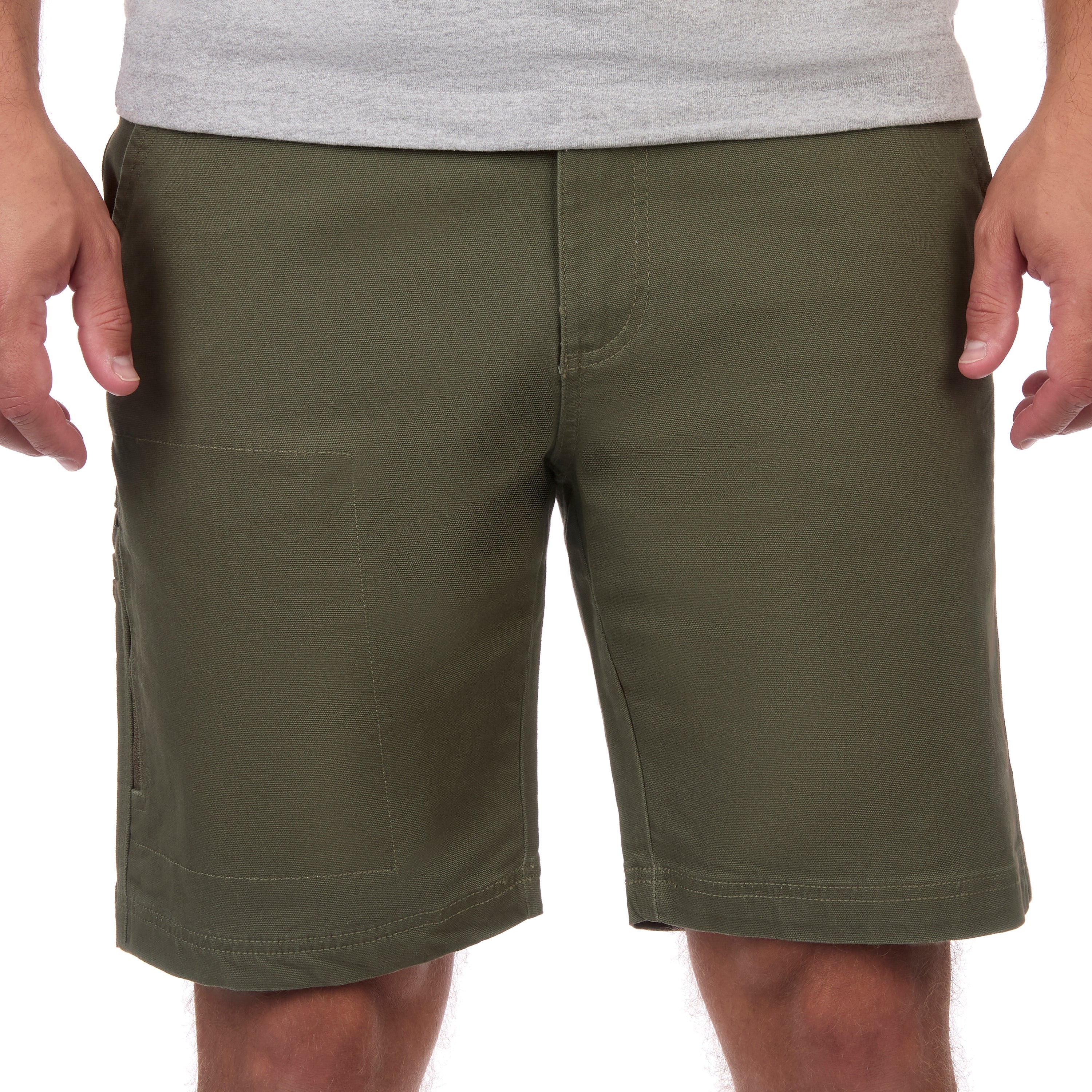Stretch Cotton Canvas Shorts