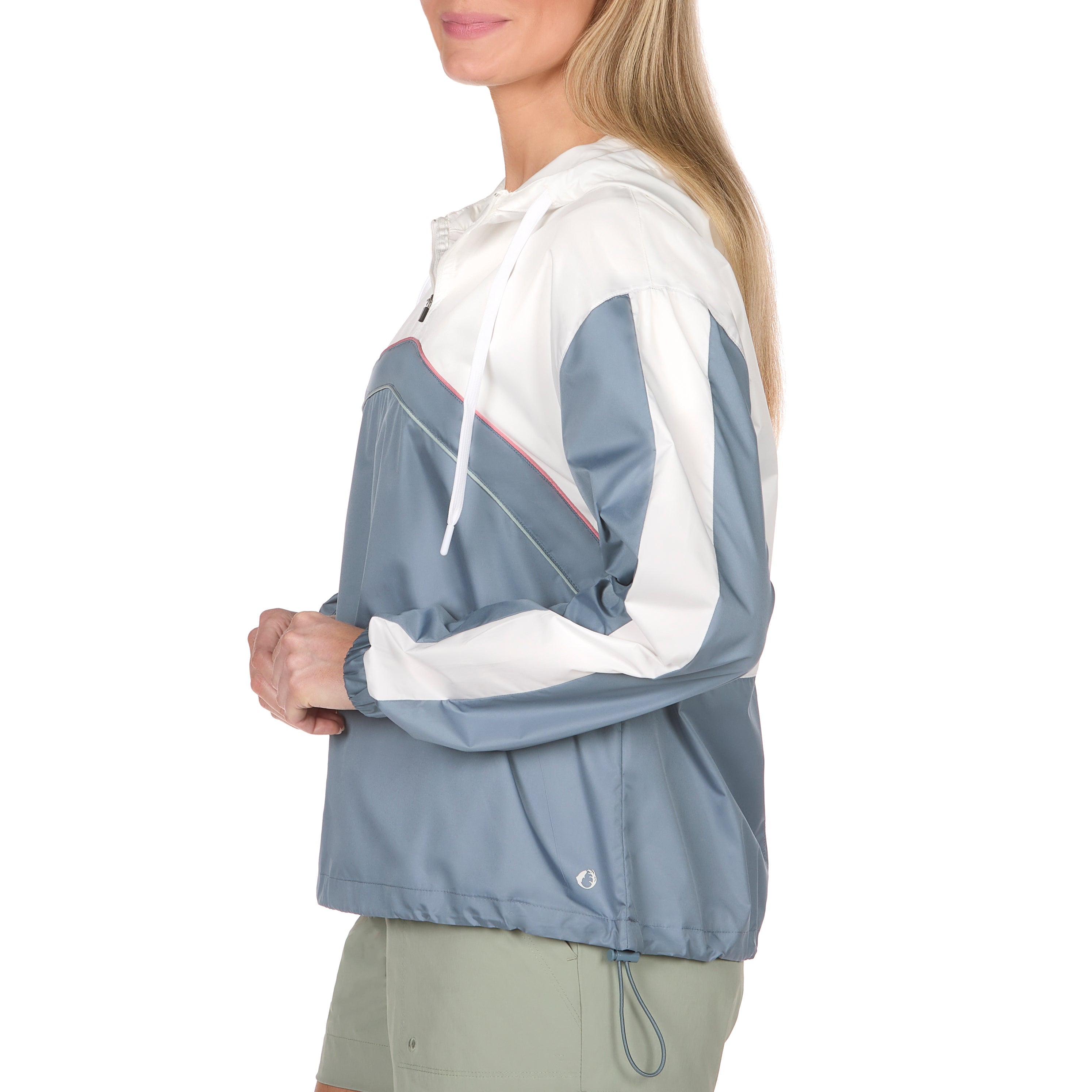 Women's Half-Zip Cropped Ultralight Windbreaker