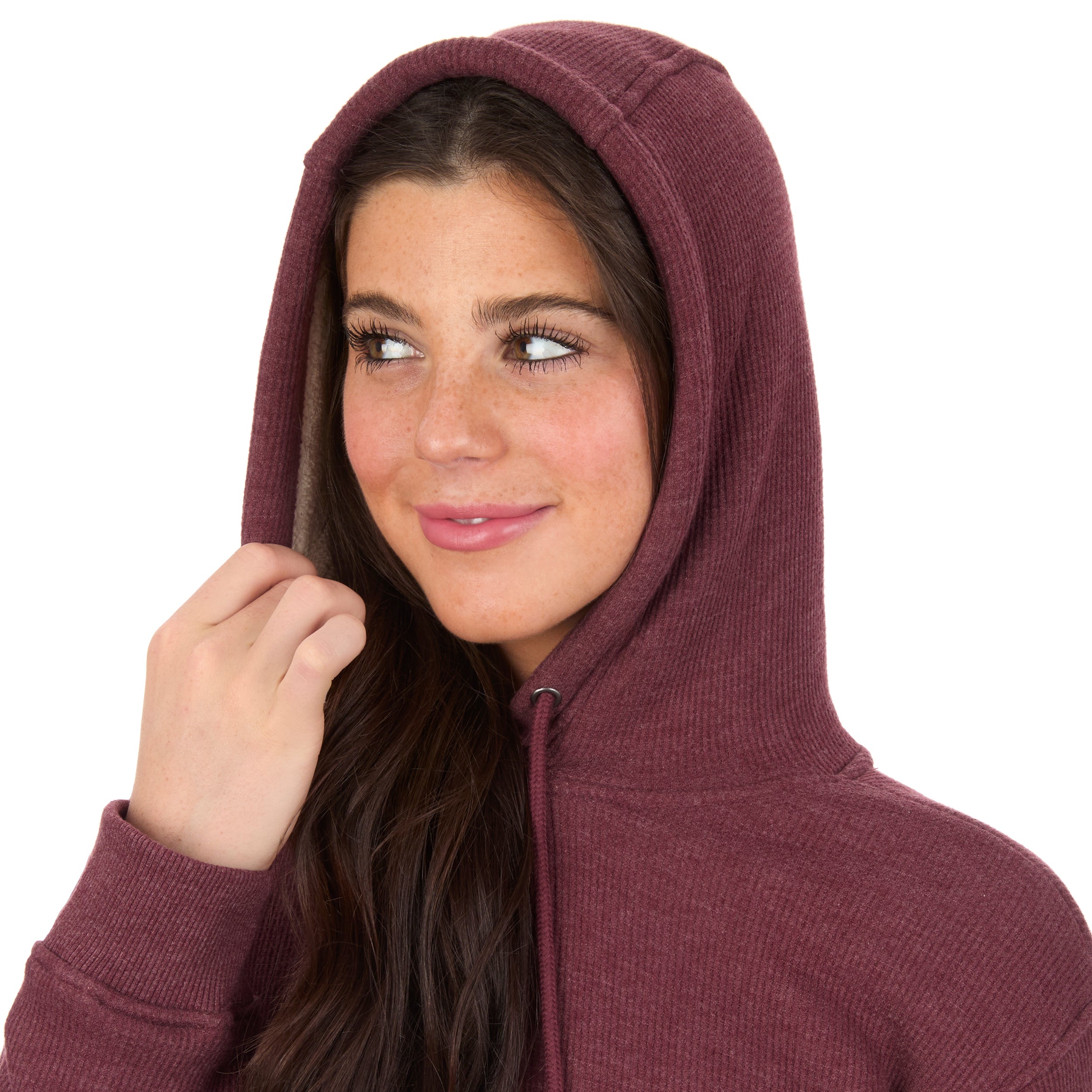 Women's Bonded Sherpa Lined Thermal Hoodie