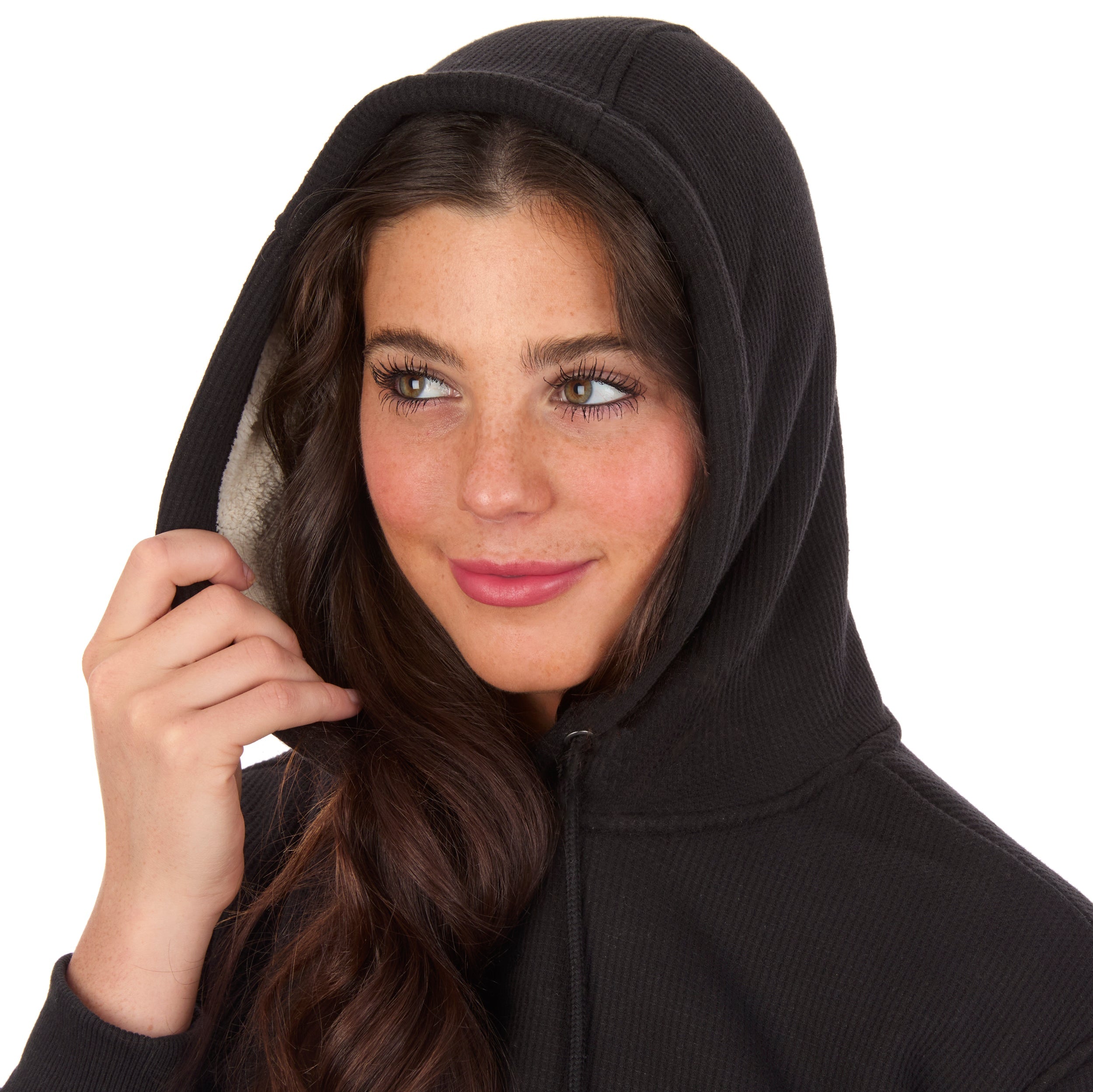 Women's Bonded Sherpa Lined Thermal Hoodie