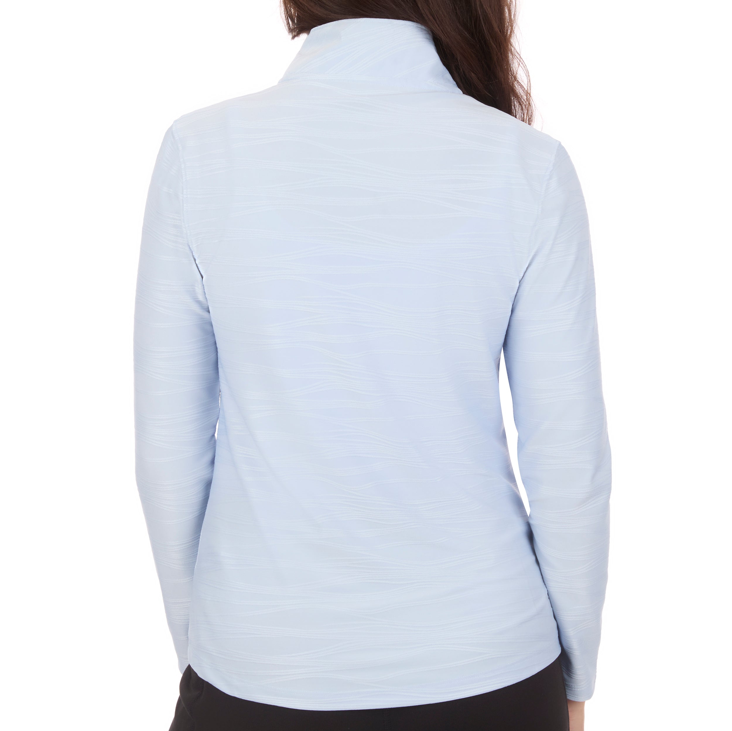 Women's Pintuck Jacquard Textured Full-Zip