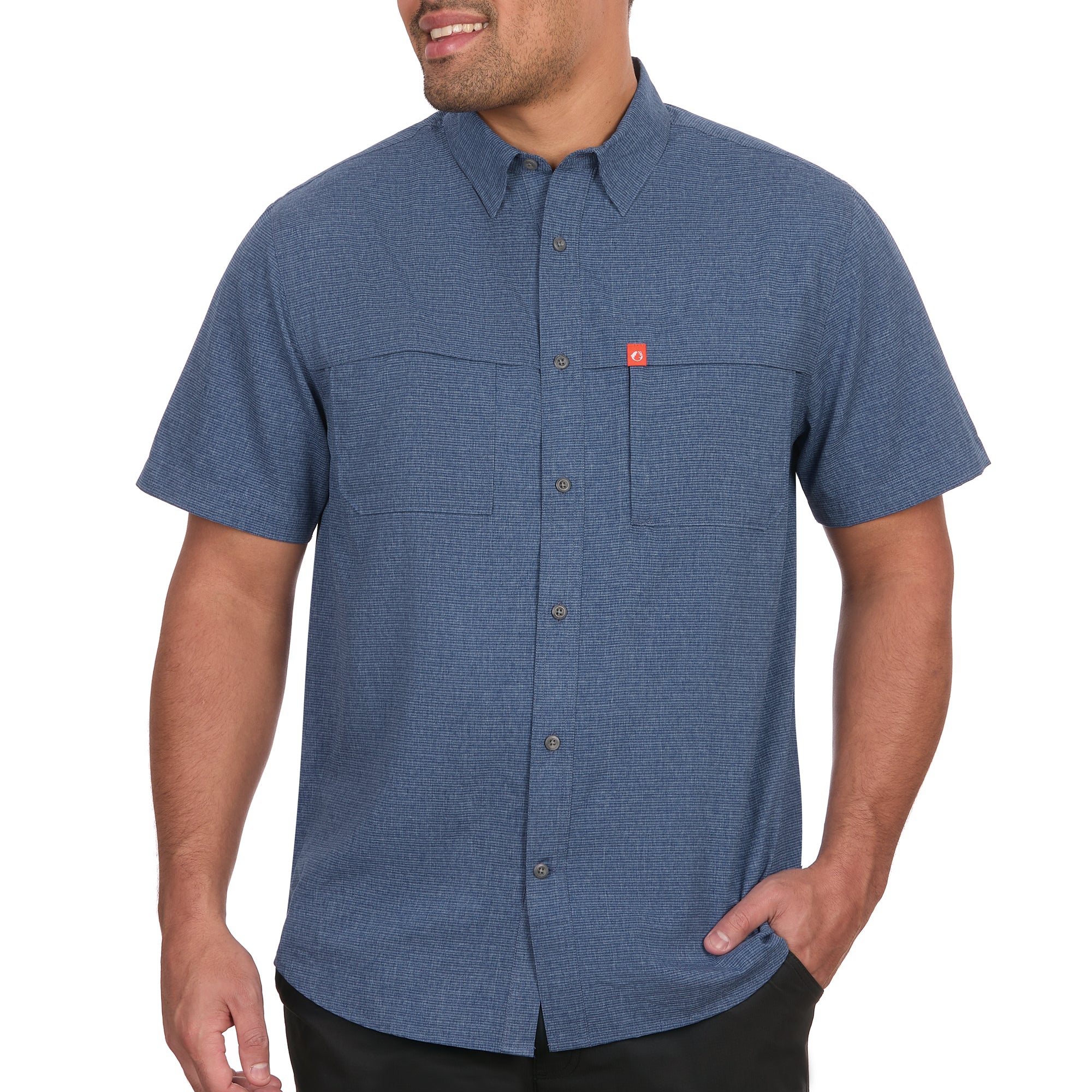 Gradient Stripe Short Sleeve Guide Shirt