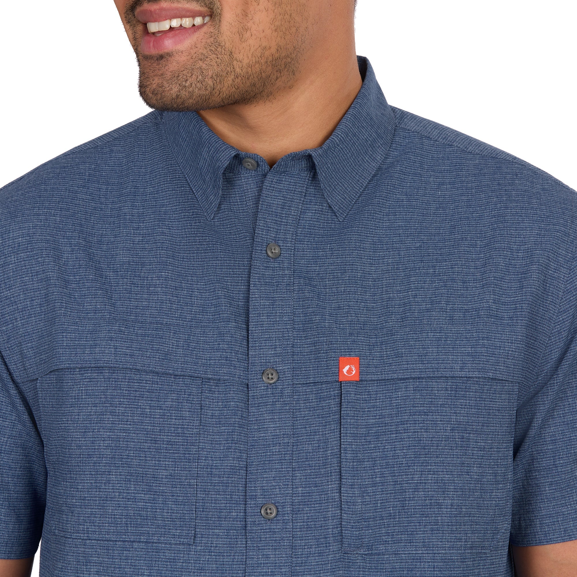 Gradient Stripe Short Sleeve Guide Shirt