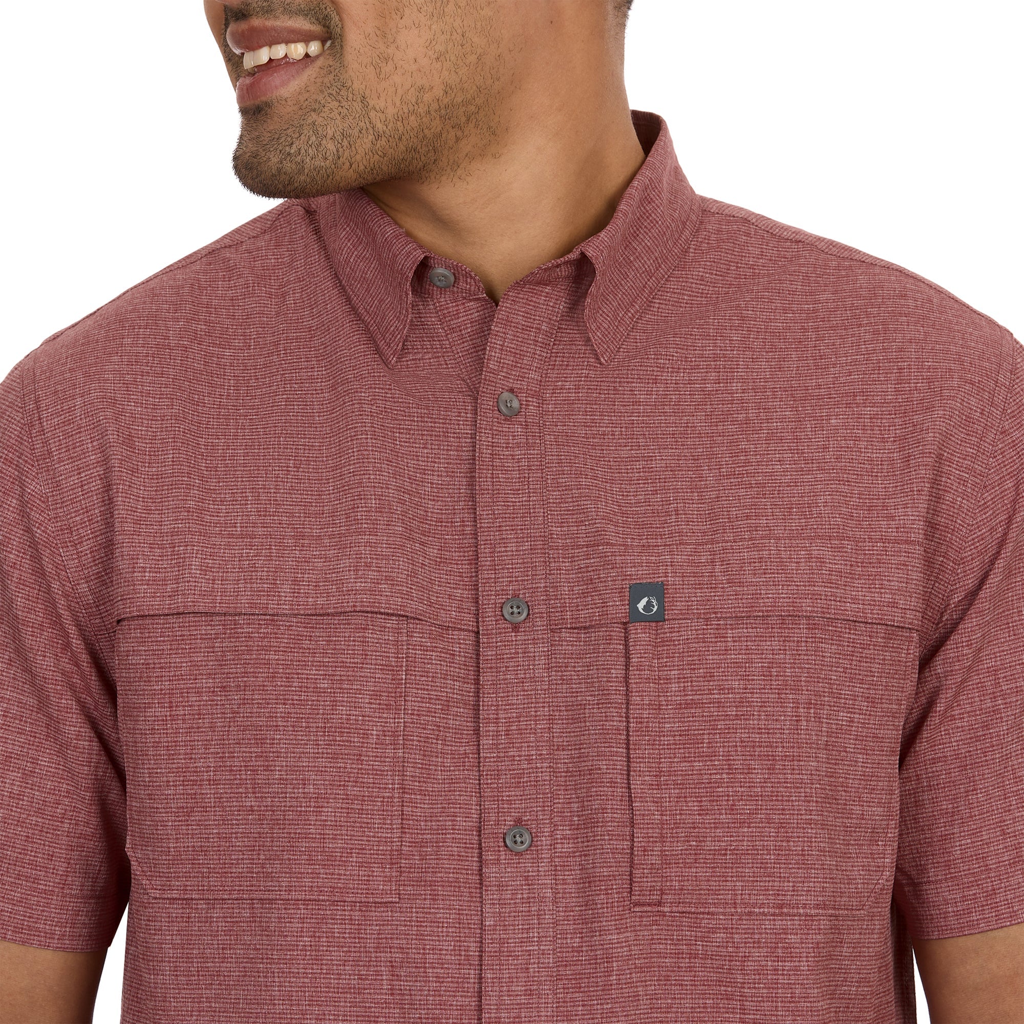 Gradient Stripe Short Sleeve Guide Shirt