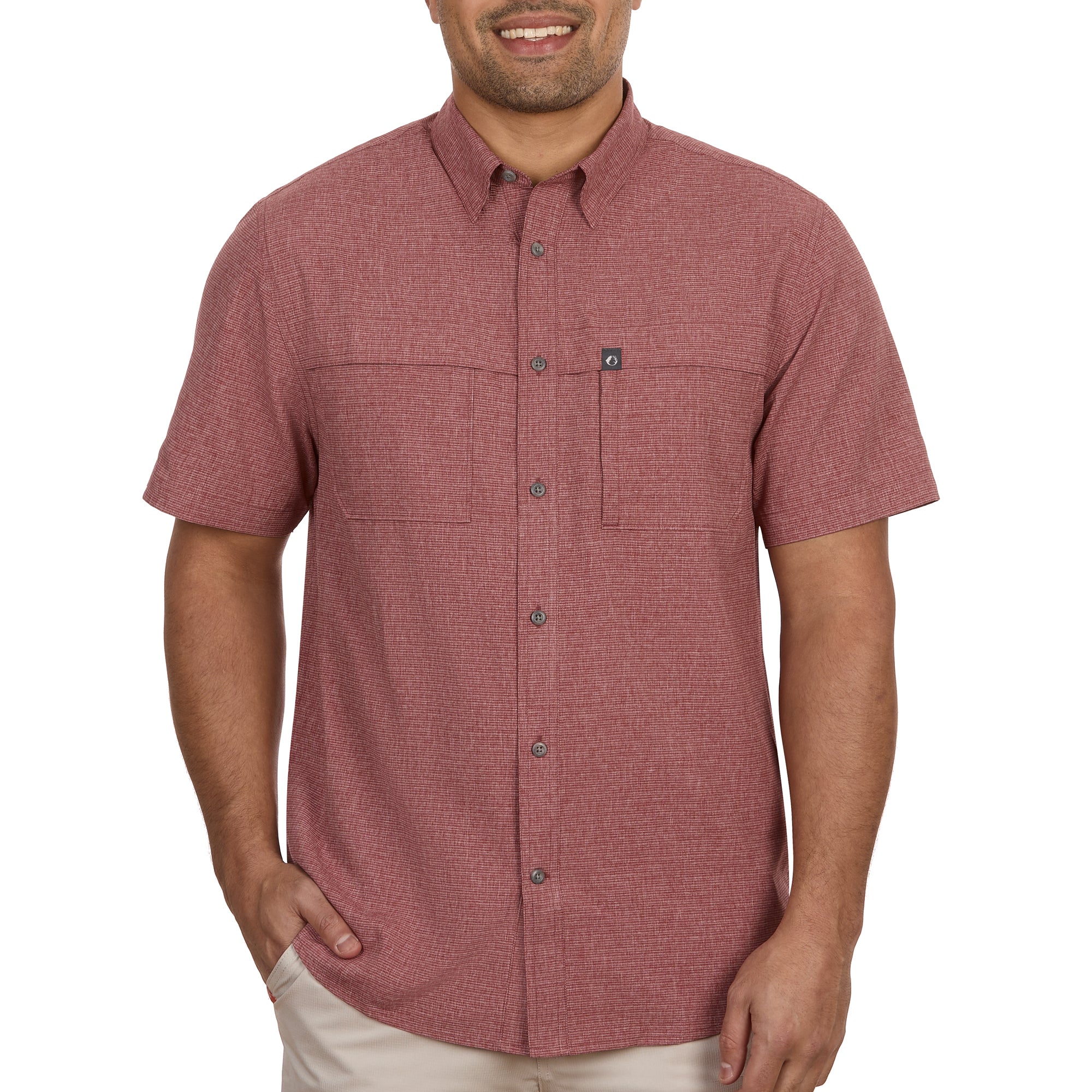 Gradient Stripe Short Sleeve Guide Shirt