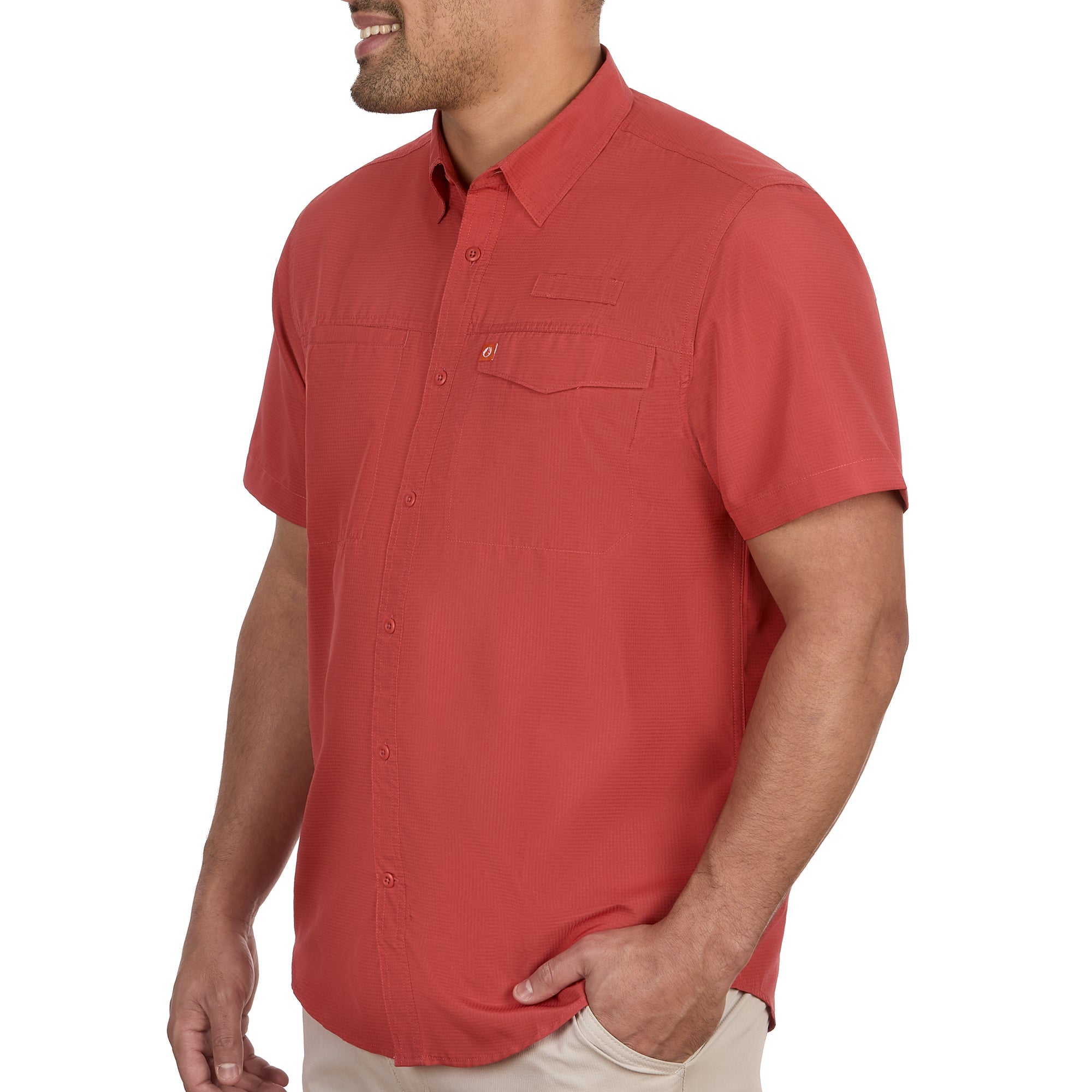 Poly Grid Ultralight Short Sleeve Fishing Shirt