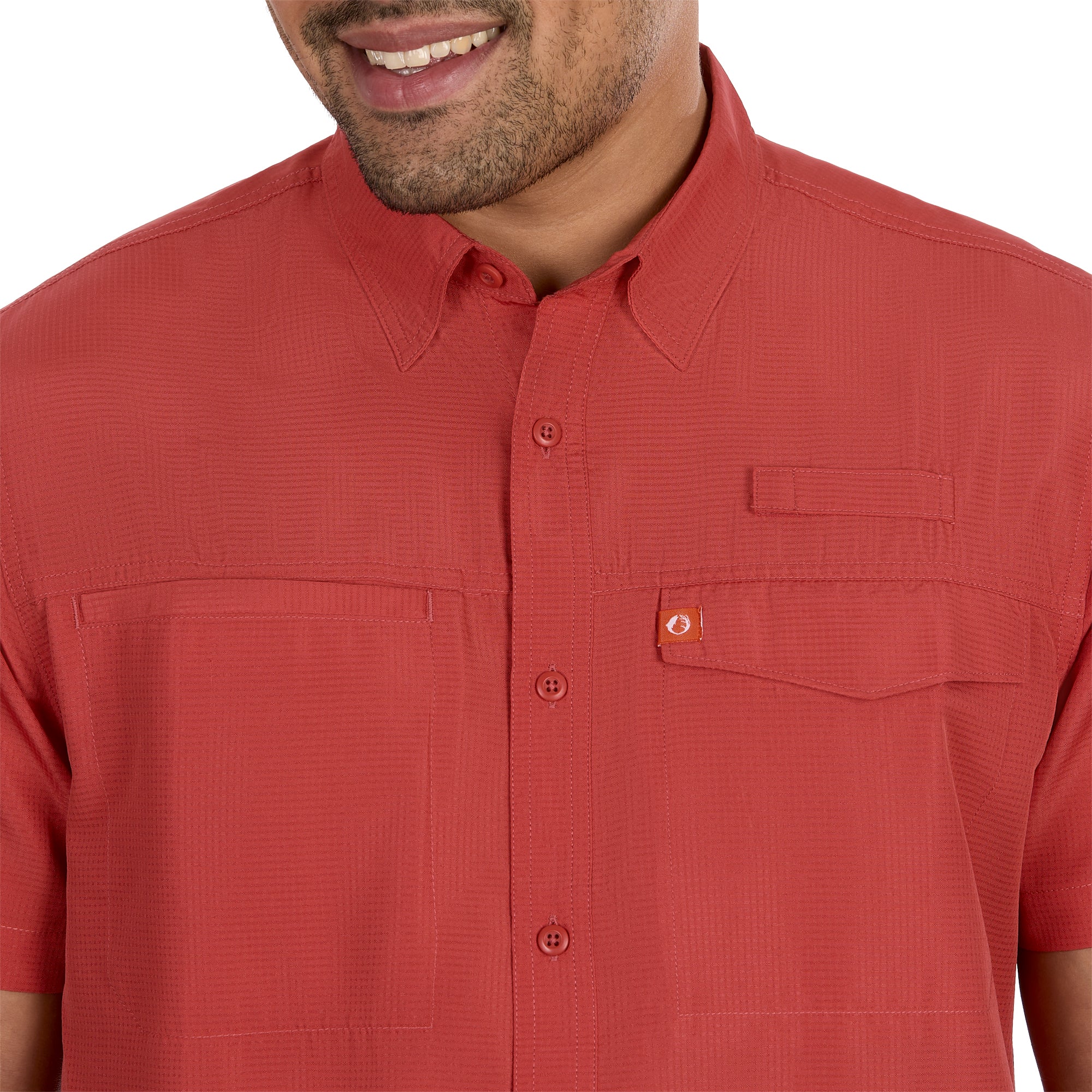 Poly Grid Ultralight Short Sleeve Fishing Shirt