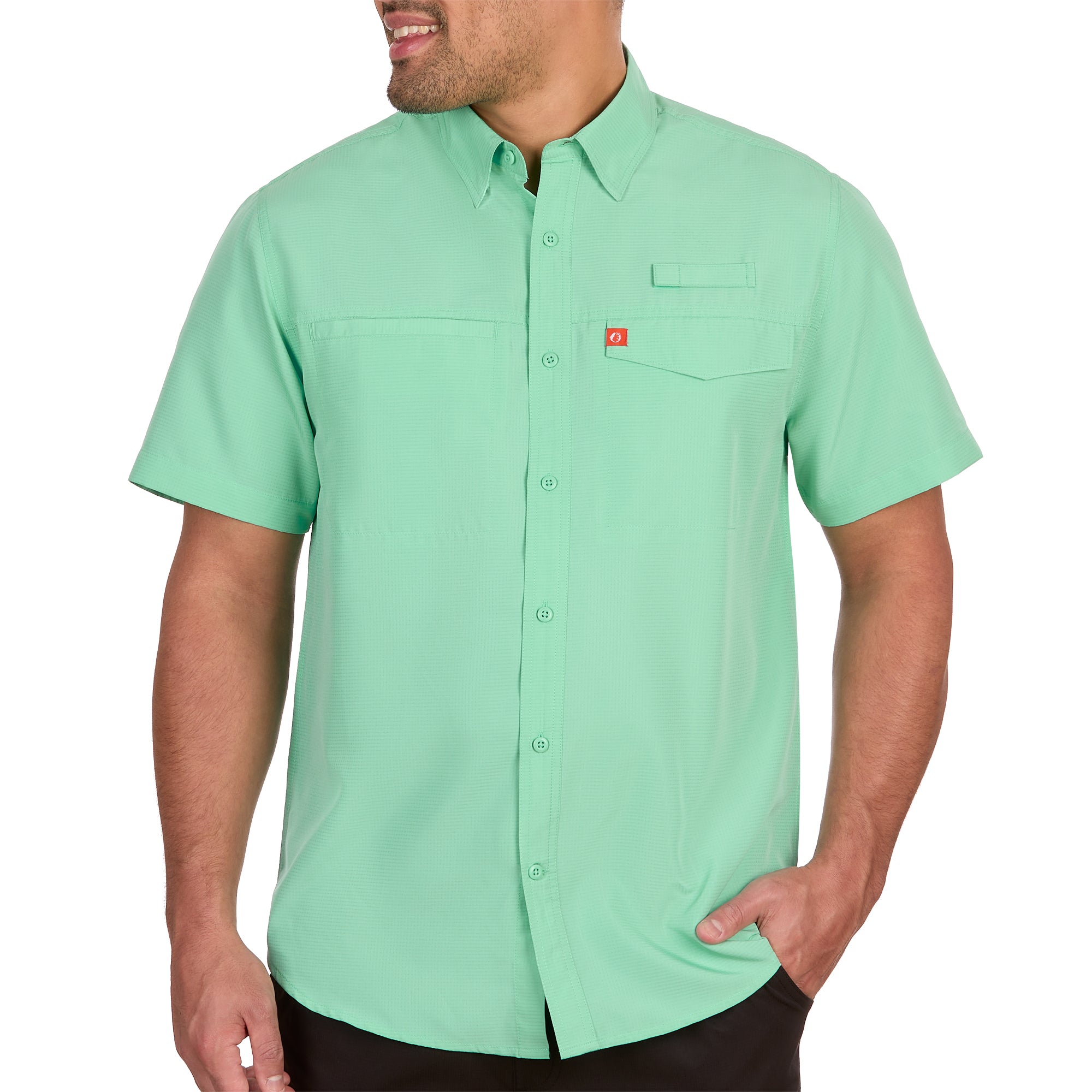 Poly Grid Ultralight Short Sleeve Fishing Shirt