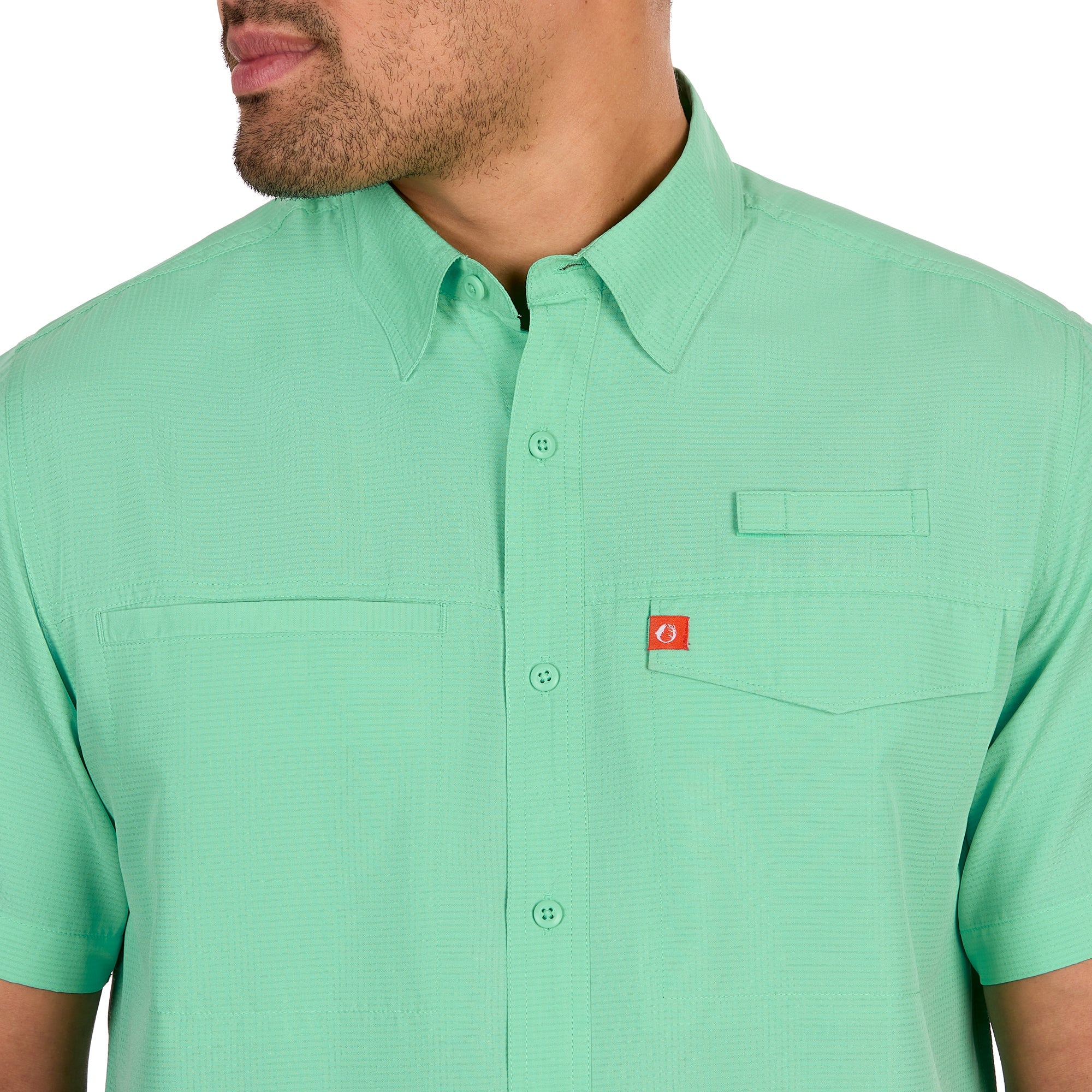 Poly Grid Ultralight Short Sleeve Fishing Shirt
