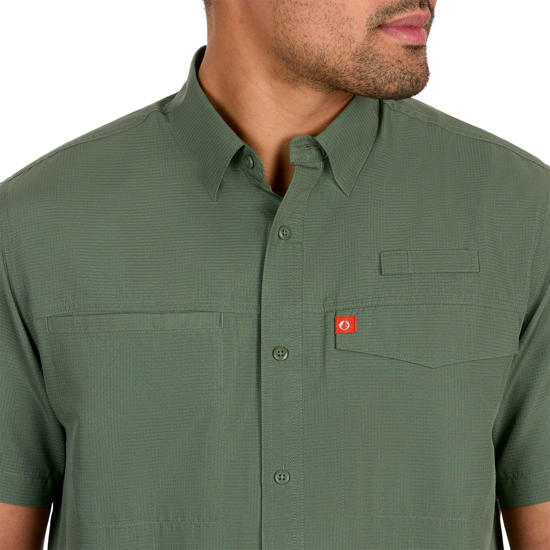 Poly Grid Ultralight Short Sleeve Fishing Shirt
