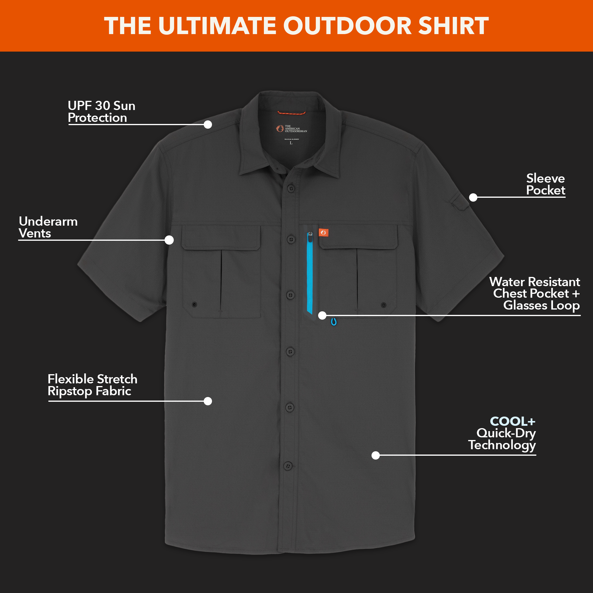 Blackfoot River Short Sleeve Fishing Shirt