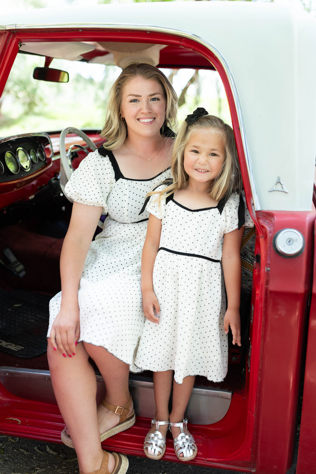 Dottie Ivory Polka Dot Dress