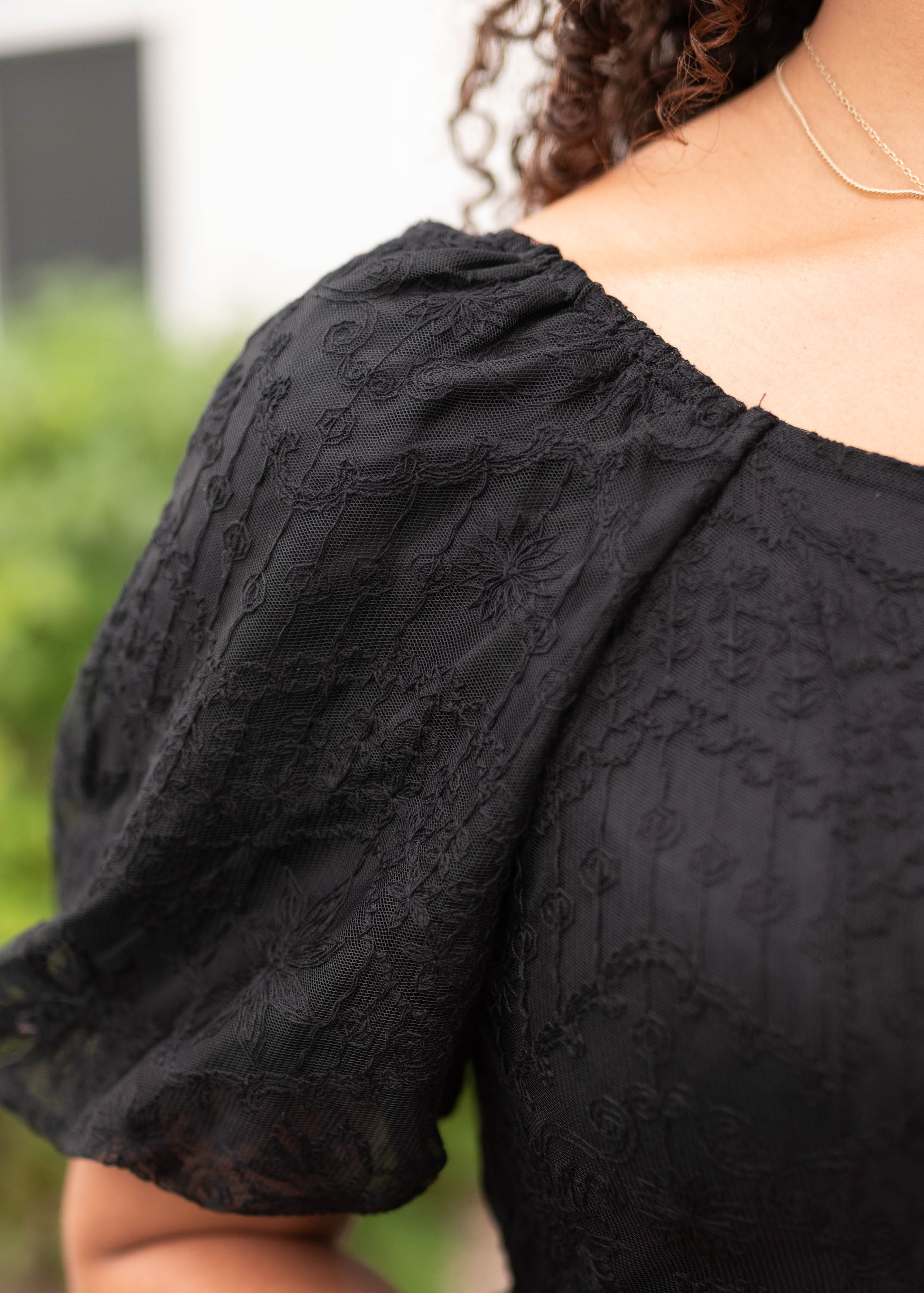 Misty Black Lace Dress