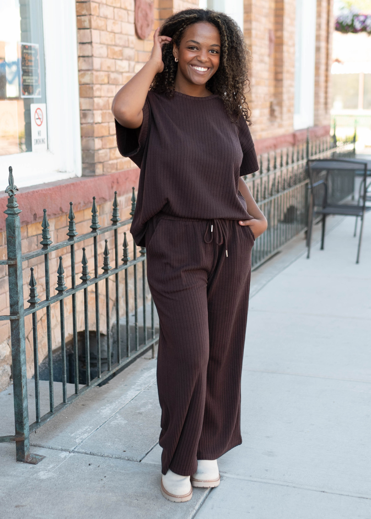 Oaklyn Dark Brown Top