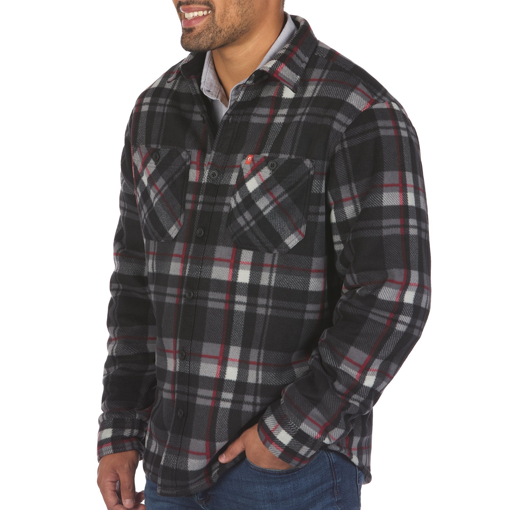 Double Fleece Shirt Jacket