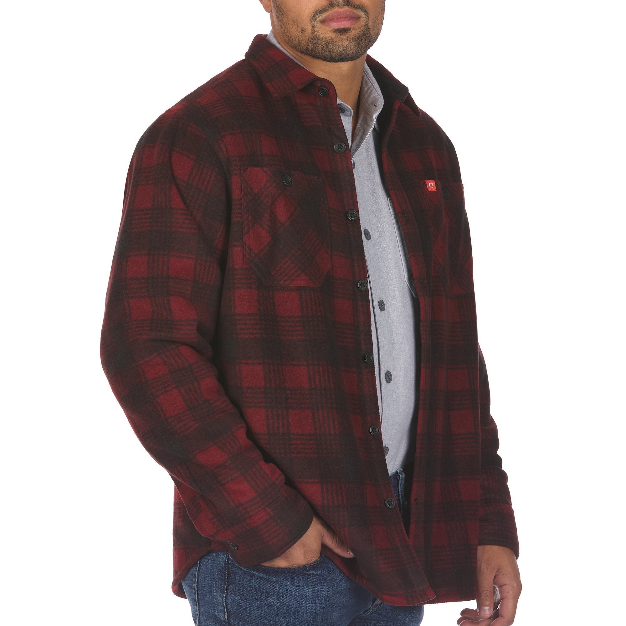 Double Fleece Shirt Jacket