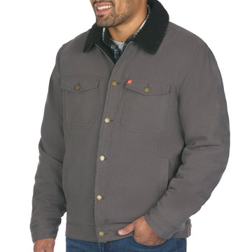 Solid Sherpa Lined Trucker Jacket